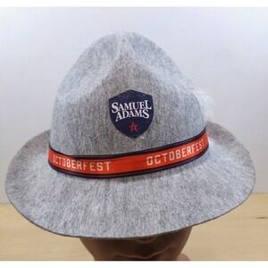 Samuel Adams Octoberfest‎ Felt German Alpine Fedora Cap Hat